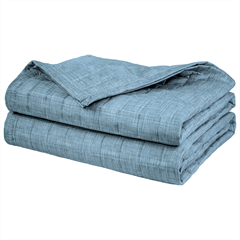 Melange Bluebell Bedspread